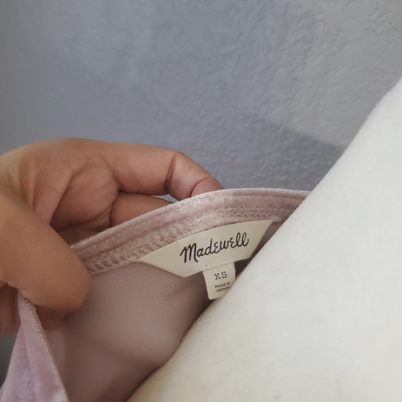 Madewell, size XS, Pink velvet - Picture 5 of 6